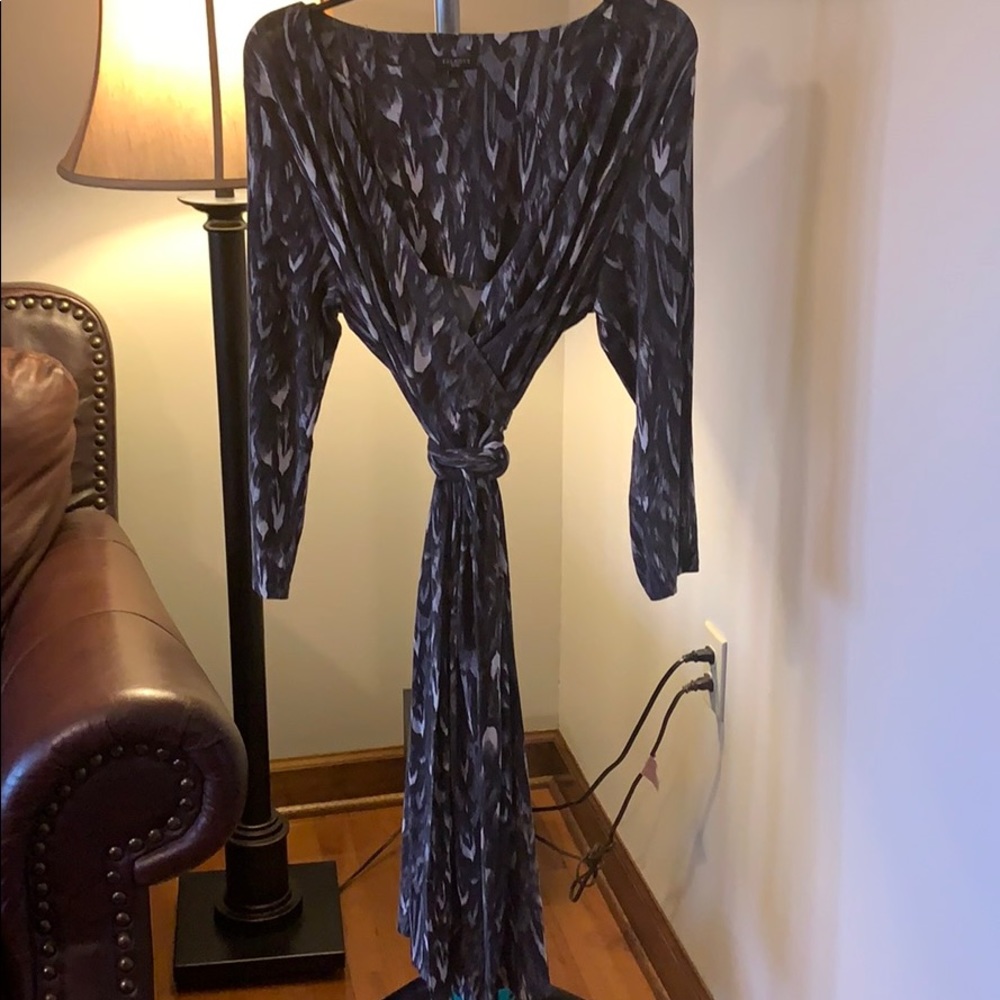 Talbots Multi color wrap dress